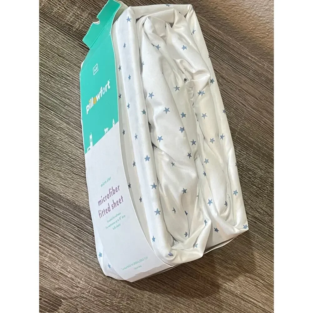 Micro Star Fitted Sheet Separates Bergen Blue - Pillowfort - Full